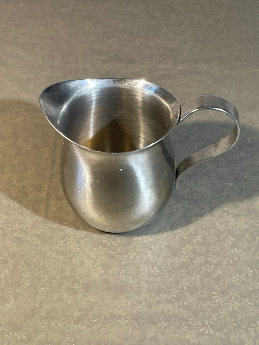 Vintage Stainless Steel Creamer Mini Pitcher 2.5" Chrome Finish (#805)